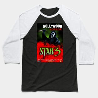 Stab 3: Hollywood Horror Poster Baseball T-Shirt